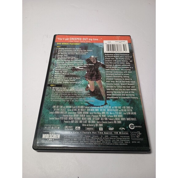 The Devils Rejects DVD Unrated 2 Disc Director's Cut Rob Zombie Hills Have Eyes - Picture 2 of 15